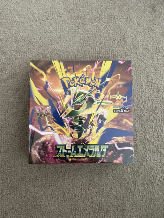 Pokemon M6 Storm Emerald Japanese Booster Box Factory Sealed